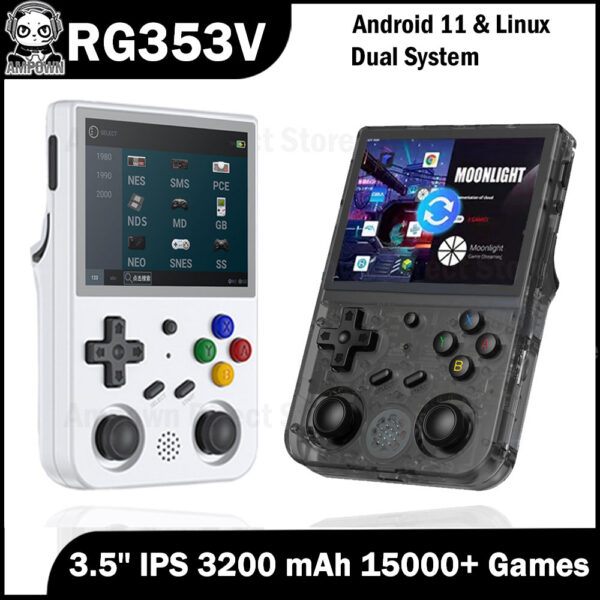 584bc42cf1a24003 Anbernic RG353V RG353VS 64 128 256 G Touch Screen Handheld Players Android 11 LINUX Dual System Portable Video Game Console