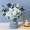 585cbca21085f36c CEWOR Artificial Flowers with Vase Faux Flowers in Vase Fake Flowers Bouquet for Table Centerpiece Decorations Home Kitchen Decor