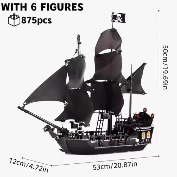 587f8799f3e1ea1b LOTR Ambush Ship Pirates Of Caribbean Reveng Warship Black Pearl Sailboat Building Block Bricks 79008 4184 Assembly Toy Kid Gift