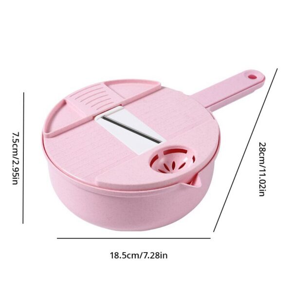 1Pc Green/Blue/Pink Kitchen Multifunctional Salad Utensils Chopper Carrot Potato Manual Shredder Cook Vegetable Tools