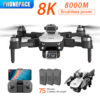 S2S 8K Drone 5G GPS Fly Toy HD Aerial Photography Dual-Camera Omnidirectional Obstacle Brushless Avoidance Quadrotor