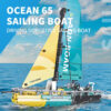 Bricks Toy F50 Hydrofoil Catamaran Sailboat Model Building Block Particle Kids Assembly Toy Tabletop Decoration Boy Adult Gifts