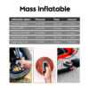 58a47ef64bd755ba Aluminum Alloy 150 PSI Electric Pump Portable Bike Air Rechargeable Tire Iator Schrader Presta Vae Sier CYCLAMI A3 MAX
