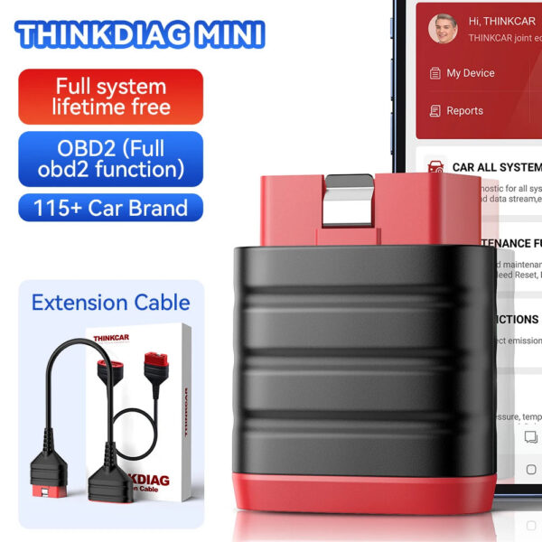 58b3e3265419f198 THINKCAR ThinkDiag Mini Automotive OBD2 Scanner Car Diagnostic Tools OBD Code Reader All System Diagnosis Lifetime Free Updater