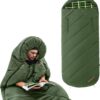 58c4471bb531e023 KingCamp XXL Sleeping Bag for Adults 3-4 Season Large Wide Flannel Liner Single Warm Waterproof Lightweight for Camping Hiking Backpacking Outdoor with Compression Sack
