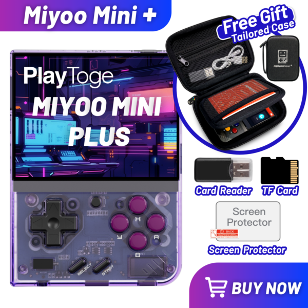 58c84c2b52730a1f Miyoo Mini Plus Handheld Game Console, 3.5 Inch IPS 640x480 Screen, Support External TF Card, 3000mAh Battery