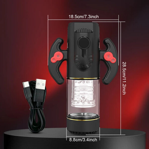 Masturbator For Men Automatic Telescc Silicone Vagina Masturbation Blowjob Oral Pussy Stimulator Sex Toys Adult Goods