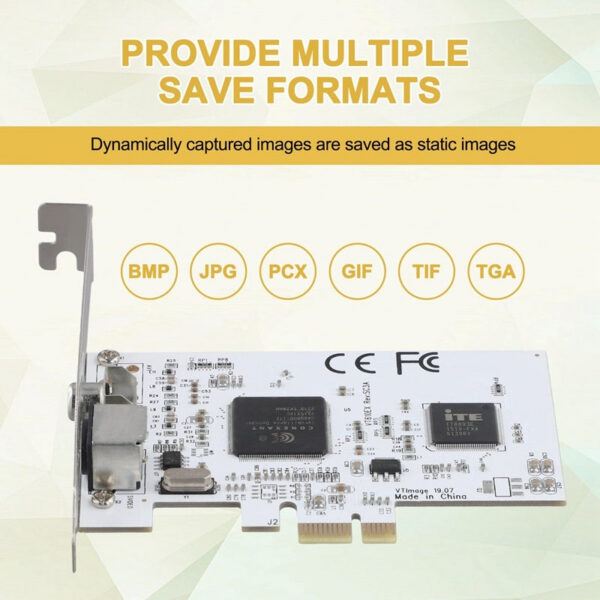 58dab7c7ce3d9f34 Expansion PCIE To AV Surveillance HD 640X480 Resolution Video Image Capture Card