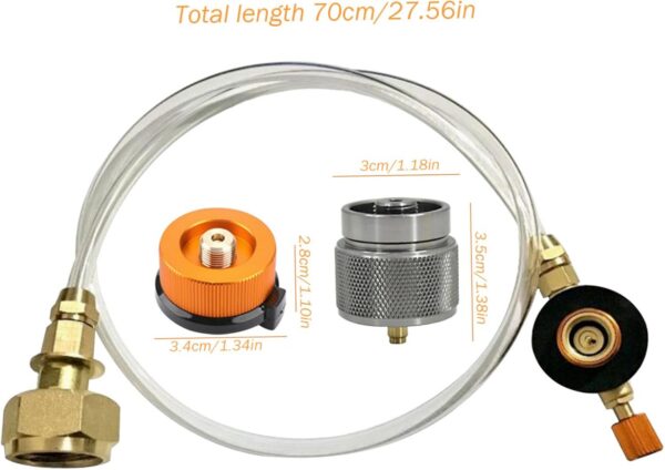 58db3981adebbfc0 Gas Canister Refill Adapter 3Pcs/Set Propane Isobutane Butane Refill Adapter Portable Camping Stove Gas Canister Fill For Butane Camping Accessories