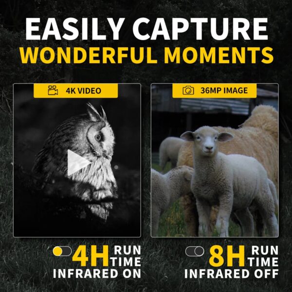 58db5f62f7968b41 FNIRSI Telescope NVS-20 4K HD Monocular Night Vision Goggles 6X Digital Zoom 300m Hunting Camping Scope Day and Night Dual Use