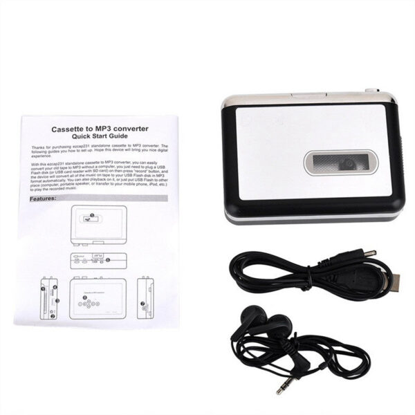 58dbb7b119b57952 Ezcap 231 Tape Music Audio Converter Tapes Cassette Player Recorder Save MP3 File to USB Flash/USB