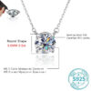 58e23235dd0737e4 ALIZERO 3.0ct VVS1 D Color Moissanite Necklace For Women Fine Jewelry with GRA 925 Sterling Sliver Chain Plated 18k White Gold