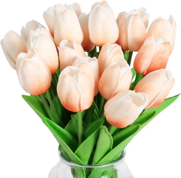 58e7adfe04d9a949 IPOPU Real Touch Purple Tulips 24PCS Artificial Flowers for Decoraion Fake Tulips Light Purple Flowers Floral Arrangements Artificial Faux Tulips Decor for Table Home Kitchen Decor (Light Purple)