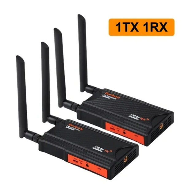 5.8Ghz 200M Wireless HDMI Extender Video Transmitter Receiver 1 4 Splitter Screen Share for PS4 DVD Camera PC To TV Monitor