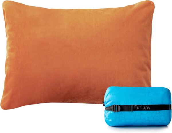 Small Cooling Shredded Gel Memory Foam Pillow，Adjustable for Contoured Support -Portable Ideal for Backpacking, Camping, Travel, Car, Airplane,Office Nap