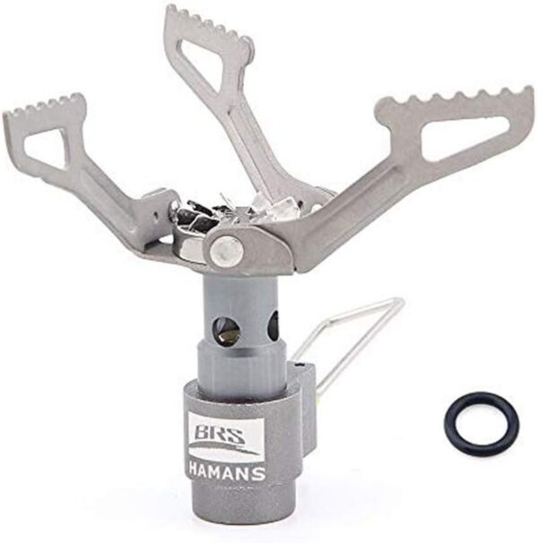 Hamans BRS BRS-3000T Ultraleichter Titan Campingkocher für Rucksacktouren (25 g) mit 1 zusätzlichen O-Ring