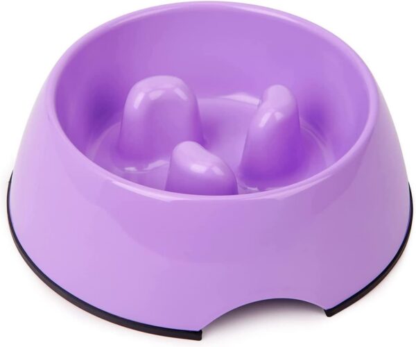 Super Design Slow Feeder Dog Bowl, 1 Cup, Nonslip, Heat-Resistant, Sturdy, Suitable for Small to Medium Sized Dogs