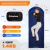 5930dba0e1f6db24 KingCamp Oasis Schlafsack, 3 Jahreszeiten, warm, bequem, leicht, tragbar, mit Kapuze, für drinnen und draußen, Camping, Wandern