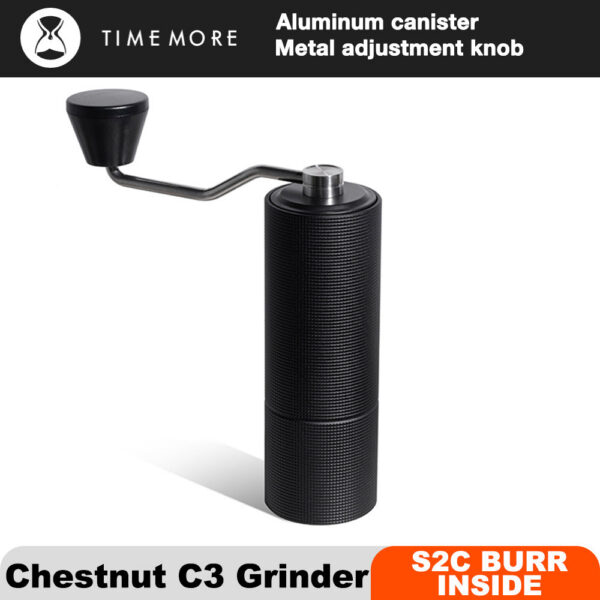 TIMEMORE Chesut C3 Manual Coffee S2C Burr Inside High Quality Portable Hand Grinder With Double Bearing Positioning
