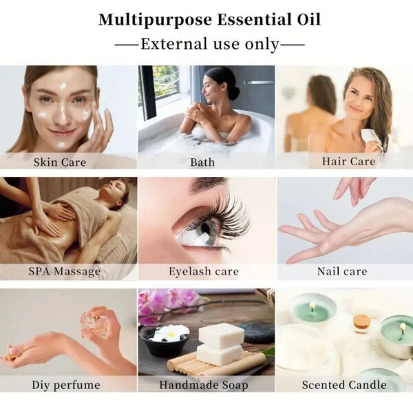 59388060496f16bd Pure Natural Therapeutic Grade Essential Oils Tea Tree Rose Jasmine Mint Vanilla Eucalyptus for Skin Care Massage Diffuser Oil