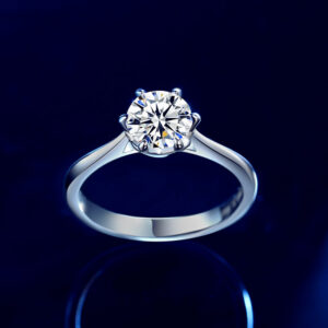 593c5c2e1843864c GRA Certified 1-3CT Moissanite VVS1 Lab Diamonds Solitaire Ring for Women Engagement Promise Wedding Band Jewe