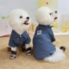 594381cfaae86e40 Classic Plaid T-Shirt Summer Shirt Vest Casual Tops Puppy Outfits Yorkshire Dog Clothes Pet Clothing For Small Dogs