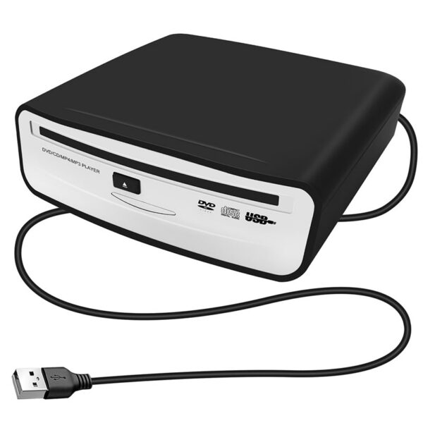 5944a19a7c7e420e 1 PCS Car CD/DVD Dish Box USB 2.0 Interface External Stereo Black For Android Player Radio