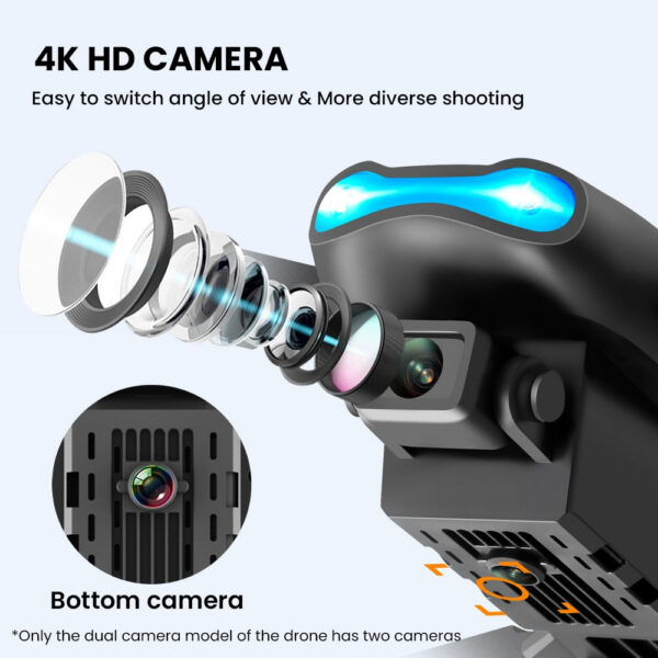 5946624d78a53195 E99 K3 Pro HD 4k Drone Camera High Hold Mode Foldable Mini RC WIFI Aerial Photography Quadcopter Toys Helicopter