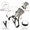 59506e9d92e1458c CE Construction Safety Helmet With Visor Built In Goggle Earmuffs For Engineer Hard Hat ANSI Industrial Work Cap Head Protection