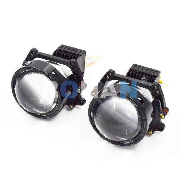 RONAN 3.0inch 45W Bi Led Two Reflector Lenses Car Headlight 2000LM 5500K For Hella 3R G5 Hi Lo Beam Lens Upgrade Retrofit