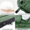 Sleeping Bag With Hood, 3 Season Waterproof Warm Lightweight Rectangular Envelope Camping Sleeping Bag for Adults Camping, Hiking, Backpacking, Traveling, Outdoor & Indoor Activities