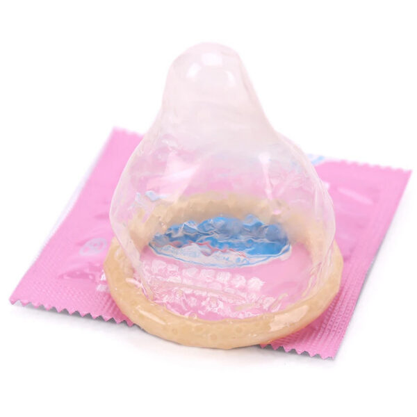 12PCS Erotic Condoms Ice and Hot Feeling Big Particles Spikes Condom G Point Stimulation Sexshop Contraception for Men Sex Toys