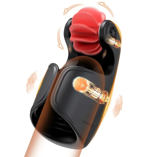 Male Toy Masturbator Tongue Licking Vibrator for Men Delay Stamina Trainer Oral Climax Masturbation Sex Toys