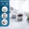 597bc59d4050dd78 TAMAYKIM Tilted Ceramic Raised Cat Bowls, 8 OZ Food and Water Bowls Set for Kitty, Porcelain Elevated Stress Free Feeding Pet Dish, Dishwasher and Microwave Safe, 2 Pack (White & Grey)