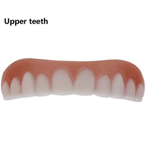 59827994680bc1c6 New False Silicone Upper & Lower Perfect Laugh Veneers Dentures Paste Fake Braces Comfortable Teeth