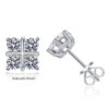 925 Sterling Silver 0.8 Carat *2 Moissanite Diamond 8 Earrings Classic Fashion Design Light Luxury Niche Temperament