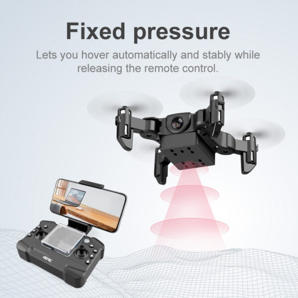 4DRC V2 Mini HD Camera WiFi Fpv Air Pressure Altitude Hold Black And Gray Foldable Quadcopter RC Drone Toy