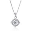 59abd0b3c340a981 JoyceJelly 6.5mm 1ct Moissanite Necklace For Women S Sterling Sier Jewelry Lab Created Diamond Pendant Clavicle Chain Gift