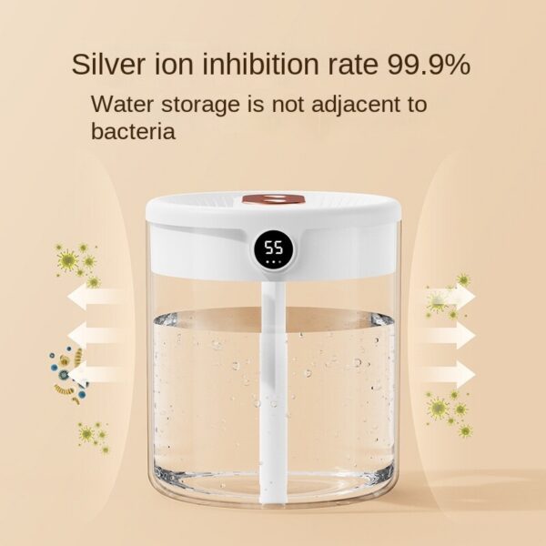 59cbdc65b6865308 New 2L Double Spray Atomizer Usb Large Capacity Home Mute Bedroom Office Night Light Digital Display Humidifier