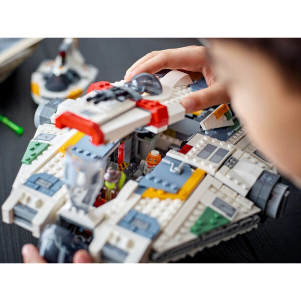 HOT TOY 2024 Spaceship 1394pcs Ghost & Phantom II Building Blocks Assembg Fit 75357 Bricks Model Toys for Children Gift