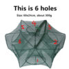 Fishing Net Folded Hexagon Octagon 6/8 Holes Shrimp Automatic Crayfish Catcher Fish Network Baits Cast Mesh Trap