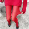 Women Socks Tights Stockings Slim See-Through Lingerie Lace Leggings Winter Women's Pantyhose Red Bodys Sexy Mujer Bottom