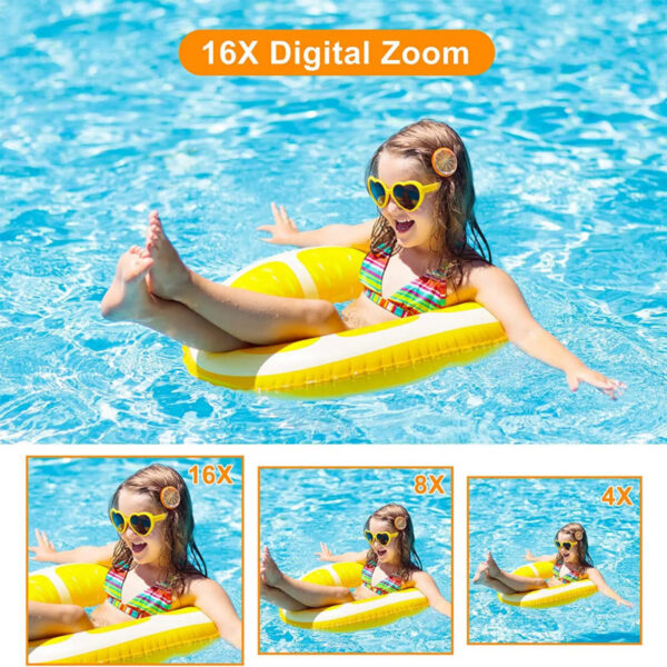 5a00eadb64752e90 HD 1080P 2.4 inch digital Rechargeable with 16x Zoom Compact 44MP Cameras for kids Beginner Camera