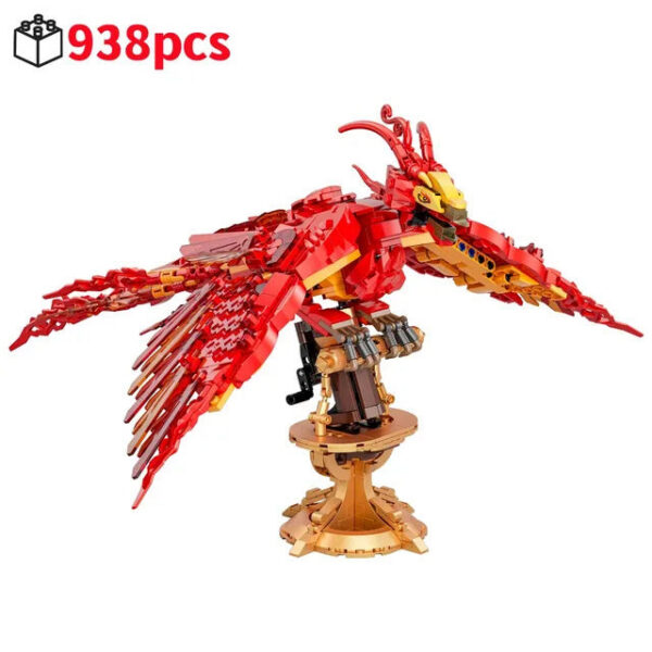 5a08471198dc64ae New Magic Movie Fire Phoenix Chinese Fly Divine Beast Building Blocks Bricks Mythical Animal Bird Model Assembled Toy Kid Gifts
