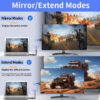 Unnk 50M HDMI Wireless Transmitter Receiver Video Extender Camera Laptop PC to TV Mirror Adapter 1080P 60Hz Display Dongle