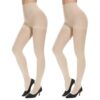 5a18c4882e8007fb MANZI Women's 2-6 Pairs Opaque Control Top Tights Comfort Stretch 70 Denier Pantyhose