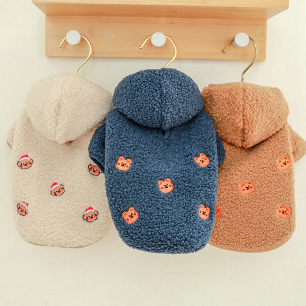 Dog Cat Winter Fleece Clothes Hooded Coat Down Jacket Puppy Pet Clothing For Dogs Chihuahua Yorkie Pug Outfits