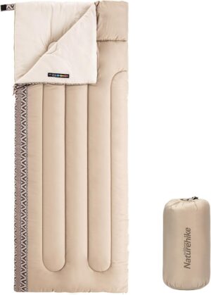 Naturehike Envelope Schlafsack, 3-Jahreszeiten Ultraleichter Wasserdichter Schlafsack für Erwachsene, Anschließbarer und Waschbarer Schlafsack, Geeignet für Camping, Wandern, Bergsteigen