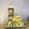 5a4a9761f02d825d Knew Built Exquisite Paris Eiffel Tower Micro Mini Building Blocks Toys Set: LED Illuminated, Perfect Gift Illuminate Your World