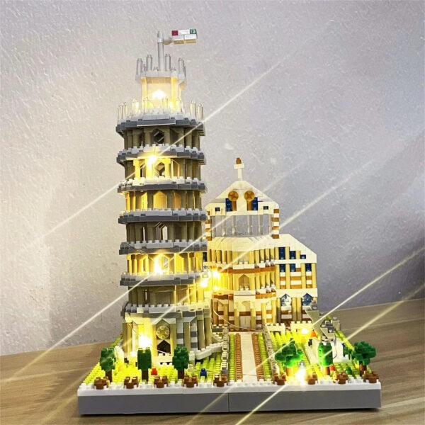 5a4a9761f02d825d Knew Built Exquisite Paris Eiffel Tower Micro Mini Building Blocks Toys Set: LED Illuminated, Perfect Gift Illuminate Your World